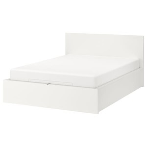 МАЛЬМ, Кровать с подъемным механизмом, белый , 160x200 см 