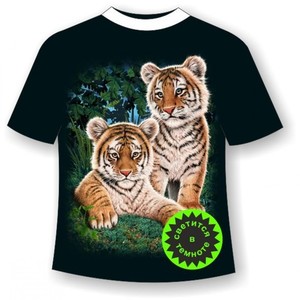 Подростковая футболка Тигрята сафари 865