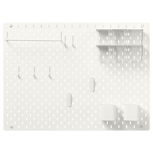 СКОДИС, Настенная панель, комбинация, белый, 76x56 см