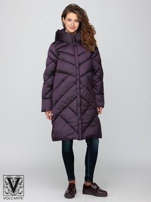 VM 190113 - deep violet Пальто утепленное женское
