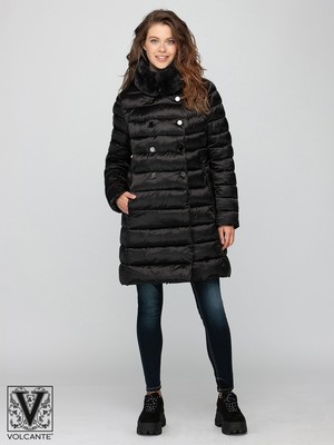 VMF 190110 - black Пальто утепленное женское