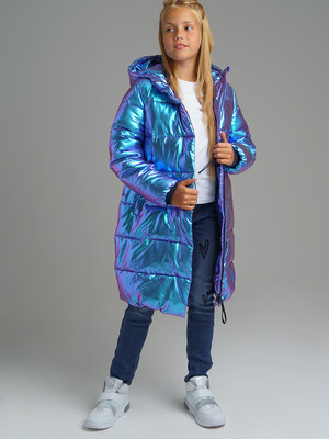 22021123 Пальто текстильное для девочек