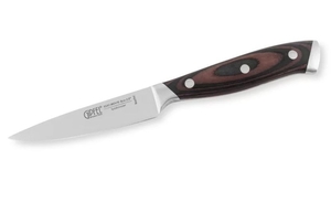6973 GIPFEL Нож для чистки овощей MAGESTIC 9см. Материал лезвия: сталь X50CrMoV15. Материал ручки: сталь, древеснослоистый пластик. Толщина: 2мм