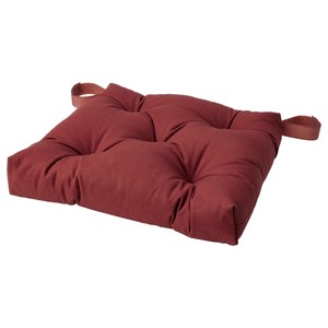 MALINDA МАЛИНДА, Подушка на стул, темный коричнево-красный, 40x38x7.0 см
