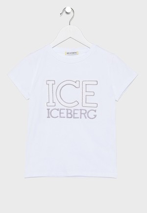 ICE ICEBERG Kids Logo T-Shirt  !ЧЁРНАЯ!