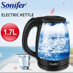 Электрический чайник Sonifer стекло 1,7 л. 2200 Вт SF-2079 (арт. 4480)