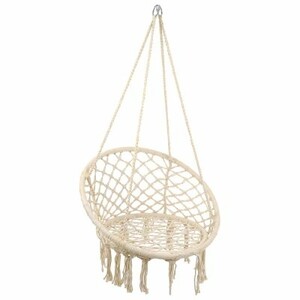 Гамак-кресло подвесное плетёное 60 х 80 см, цвет белый