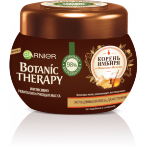 Garnier Botanic Therapy Интенсивно ревитализирующая Маска "Корень имбиря и маточное молочко", для истощенных, даже тонких волос, 300 мл