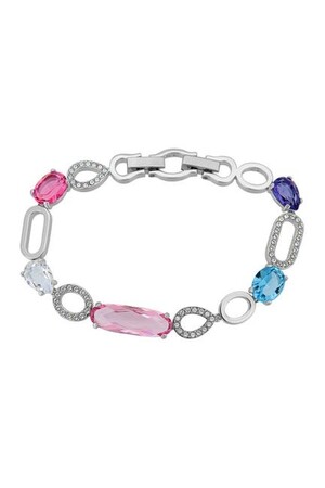 Swarovski Cynthia Rhodium Plated Swarovski Crystal Bracelet