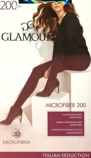 Колготки женские Microfiber 200 (60/1)-GLAMOUR