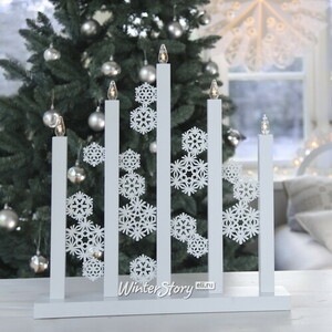 Новогодний светильник Snowfall 48*46 см, 5 теплых белых LED ламп (Star Trading)