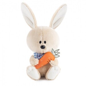 Заяц Антоша с морковкой	15см