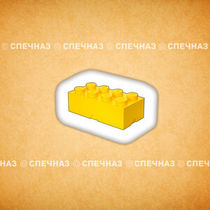 Брендированное печенье Лего желтое