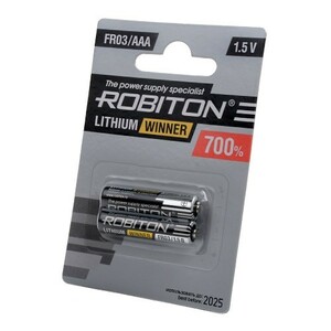 Батарейка Robiton FR03 BL2/40 (AAA литий !!!!)                  Код товара: 403202