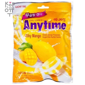 Lotte Anytime Milky Mango - Карамель леденцовая с ксилитолом, Манго 60г