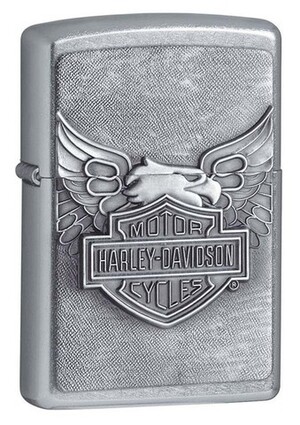 Зажигалка Zippo Harley-Davidson, латунь/сталь с покрытием Street Chrome, серебристая, 36x12x56 мм, шт