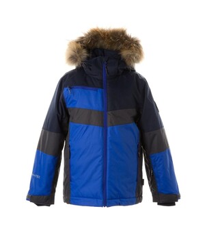 HuppaTec детская куртка с натуральным мехом Niklas 300г 18360030*00135