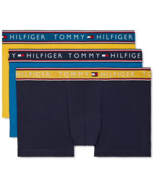Tommy Hilfiger Men's Three-Pack Cotton Stretch Trunk Briefs