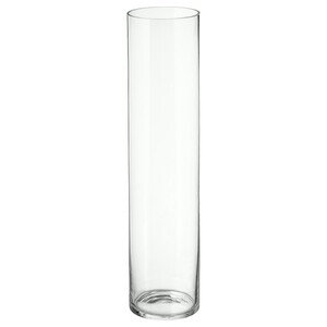 CYLINDER ЦИЛИНДР, Ваза, прозрачное стекло, 68 см