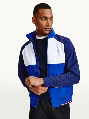RECYCLED COLORBLOCK BOMBER JACKET