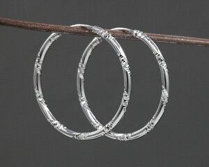 Серьги-кольца (3.5 см) G108476507220