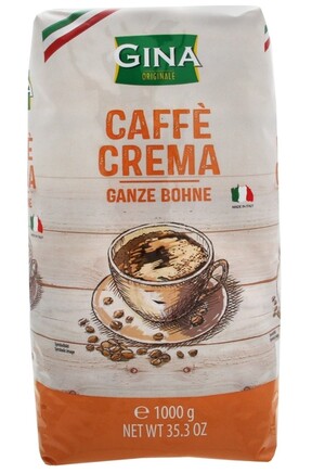 Gina Coffee Crema Кофе в зернах 1000гр