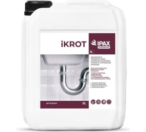 iKrot-для удаления сложных засоров в трубах и устранения запахов, готовый раствор, 5л, 2шт