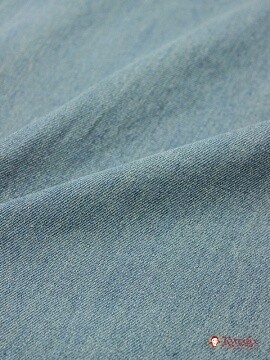 Плотная джинсовая ткань цв.Винтажная морская волна, СОРТ2, ш.1.5м, хлопок-95%, п/э-5%, 325гр/м.кв