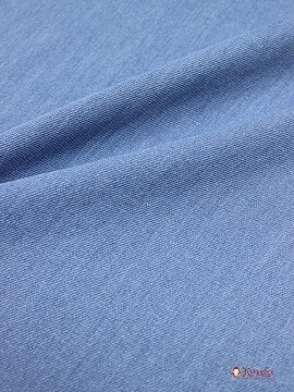 Плотная джинсовая ткань цв.Светлый сине-голубой, СОРТ2, ш.1.5м, хлопок-95%,п/э-5%, 325гр/м.кв