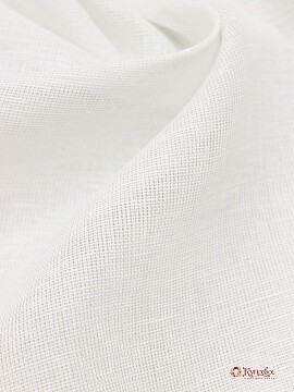 Лен декоративный "Сетка-вуаль", цв.белый, ш.2.60м, лен-53%, хлопок-47%, 90гр/м.кв