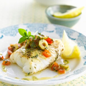 Белая рыба с овощами в сливочном соусе 300 гр
