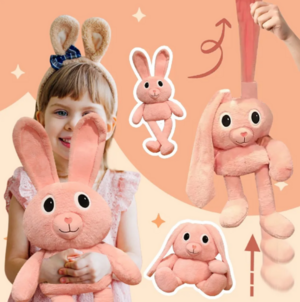 Плюшевая игрушка Заяц Тяни уши - лапы 65 см