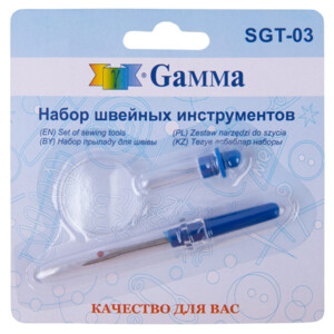 Набор для шитья "Gamma" SGT-03 Набор швейн. инструм. нитковдеватель, мини-лупа, вспарыватель