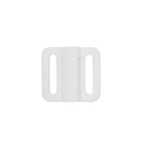 Застежка для бюстгальтера "BLITZ" ZP-11 пластик ч/б 11 мм 100 пар СК/Распродажа белый