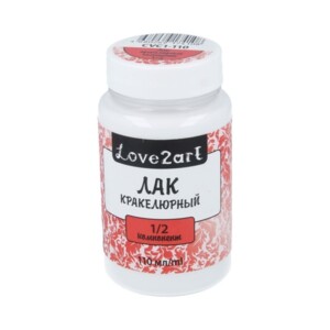 "Love2art" CVC1-110 Лак кракелюрный компонент 1/2 110 мл белый