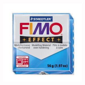 "FIMO" Effect полимерная глина 57 г 8020-374 полупрозрачный синий
