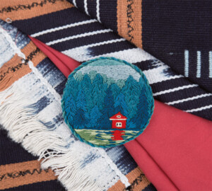 Набор для вышивания "PANNA" "Живая картина" JK-2145 "Брошь. Дом у озера"