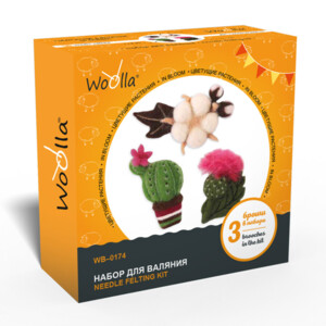 "Woolla" WB-0174 "Цветущие растения" набор для валяния .
