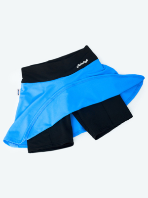 Юбка шорты для фитнеса, 171118-5222, цвет: фуксия, черный