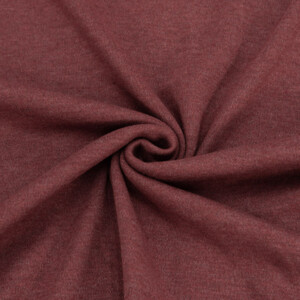 Ткань на отрез интерлок 11098 Меланж цвет бордовый