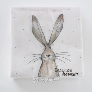 Бумажные салфетки Кролик Купер 17*17 см, 20 шт (Boltze)