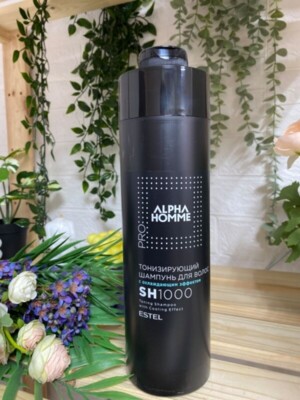 Тонизирующий шампунь для волос с охлаждающим эффектом ESTEL ALPHA HOMME PRO, 1000 мл (арт. AH/SH1000)