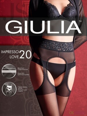 Колготки IMPRESSO LOVE 20 Giulia - линия "Intimo" - пристрой
