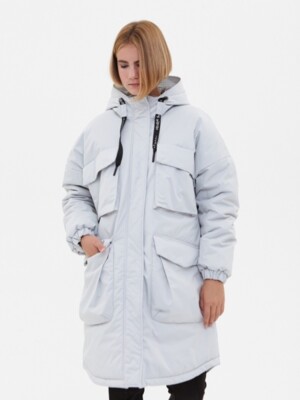 КД1200 куртка зимняя для девочки светло-серый