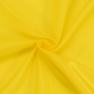 Ткань на отрез таффета 150 см 190Т цвет жёлтый 0643