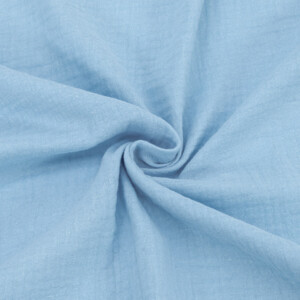 Ткань на отрез муслин гладкокрашеный 140 см цвет голубой
