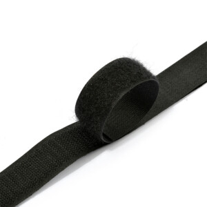 Лента-липучка 25 мм 1 м цвет F322 (310) черный