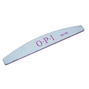 OPI, Пилка для искусственных ногтей 80/80 грит Лодка С РОЗОВОЙ ПОЛОСОЙ, цвет: серый