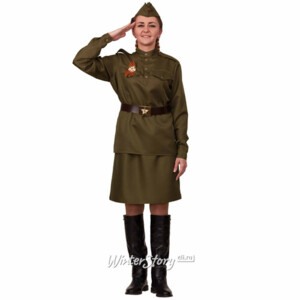 Взрослая военная форма Солдатка, 42 размер (Батик)