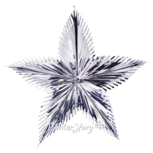 Звезда из фольги Полярная 60 см серебряная (Holiday Classics)